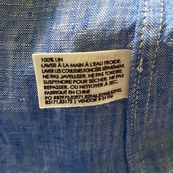 Club Monaco Slim Fit Linen Dress Shirt - Picture 8 of 9